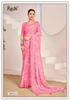 Vanilla 12 By Ruchi Chiffon Saree With Swarovski On Border Wholesale Price In Surat